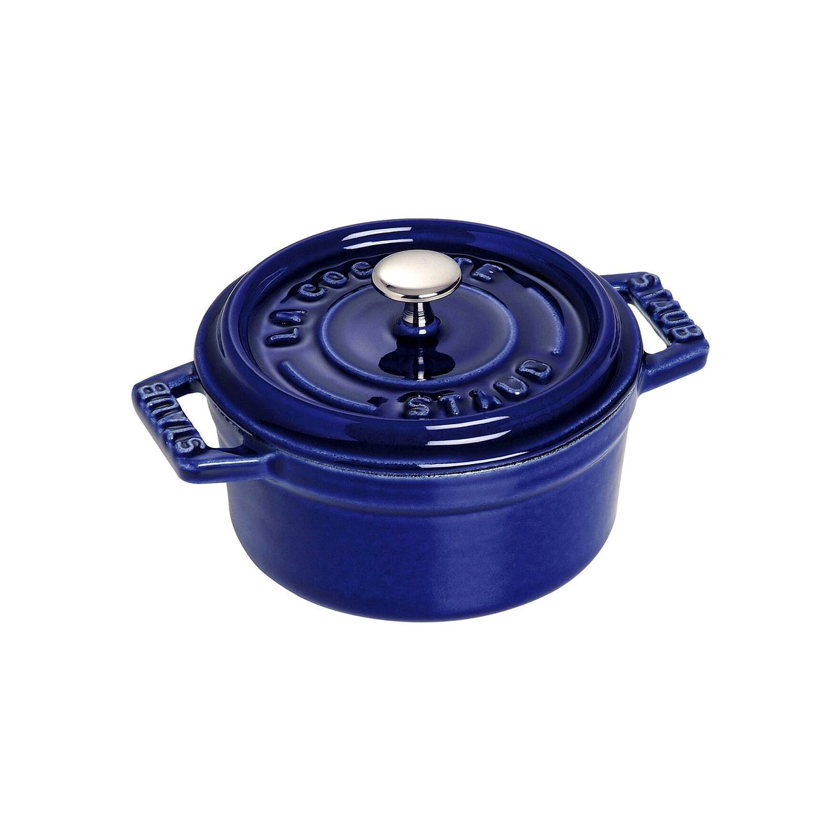 Staub Cocotte Mini hrnec kulatý 10 cm/0,25 l tmavě modrý, 1101091