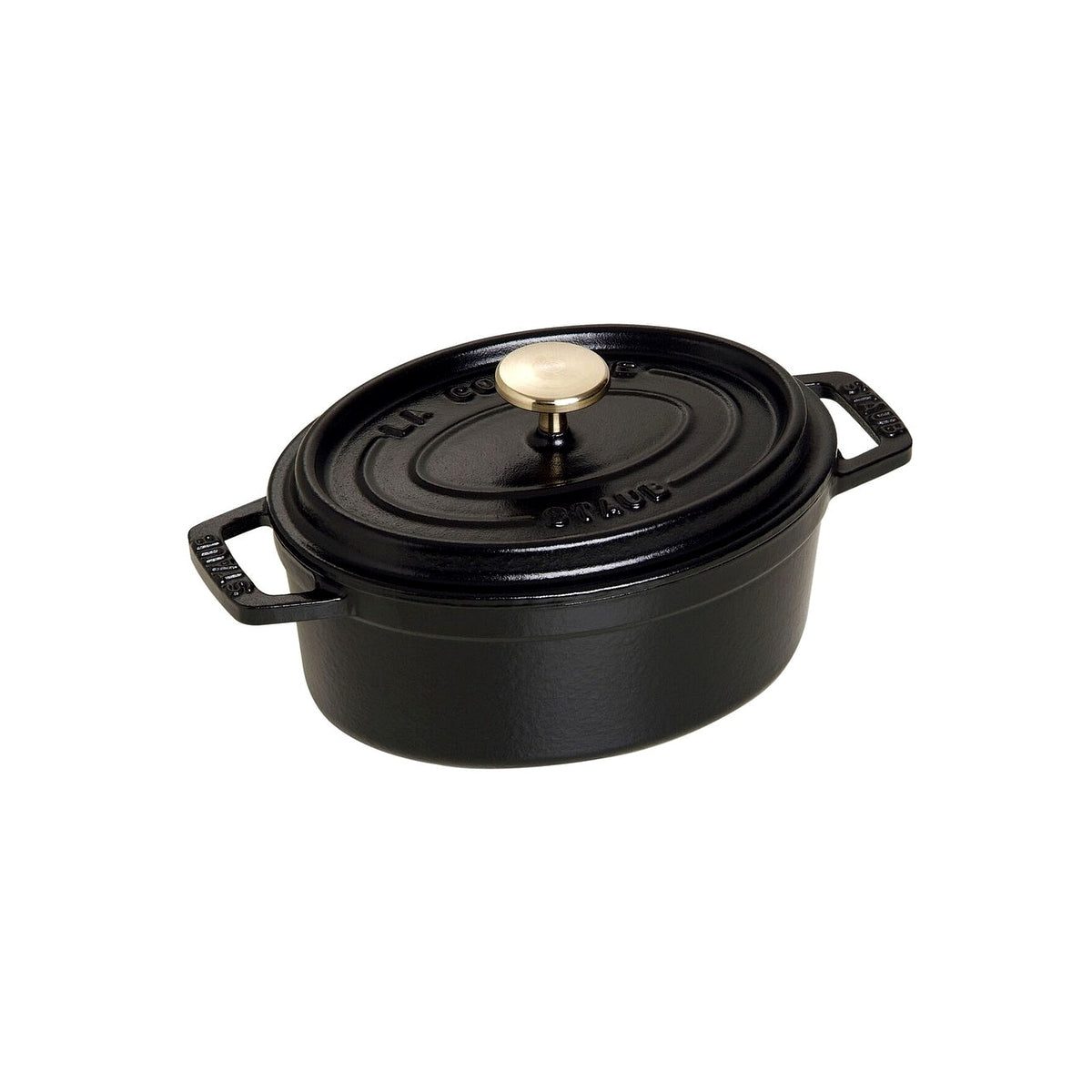 Staub Cocotte hrniec oválny 15 cm/0,6 l čierny, 1101525