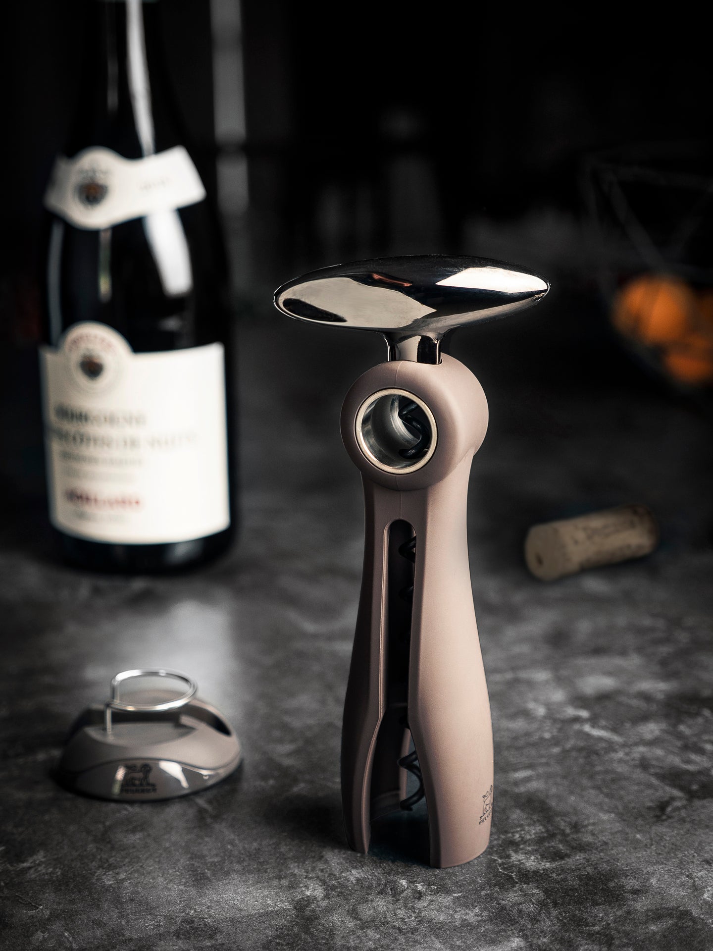 Peugeot Salma table corkscrew with foil cutter, basalt, 200374
