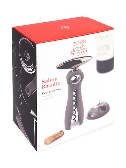 Peugeot Salma table corkscrew with foil cutter, basalt, 200374