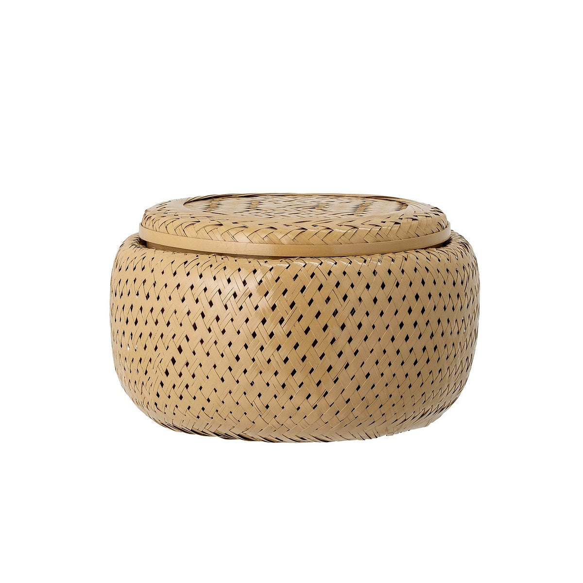 Lindis Basket w/Lid, Brown, Bamboo - 82050286