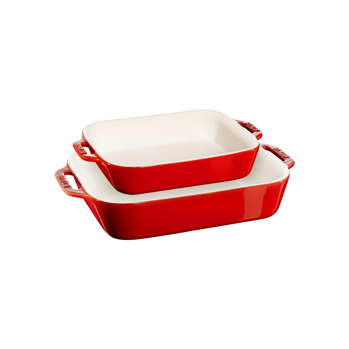 Staub ceramic baking bowls, 2 pcs, red, 40508-627