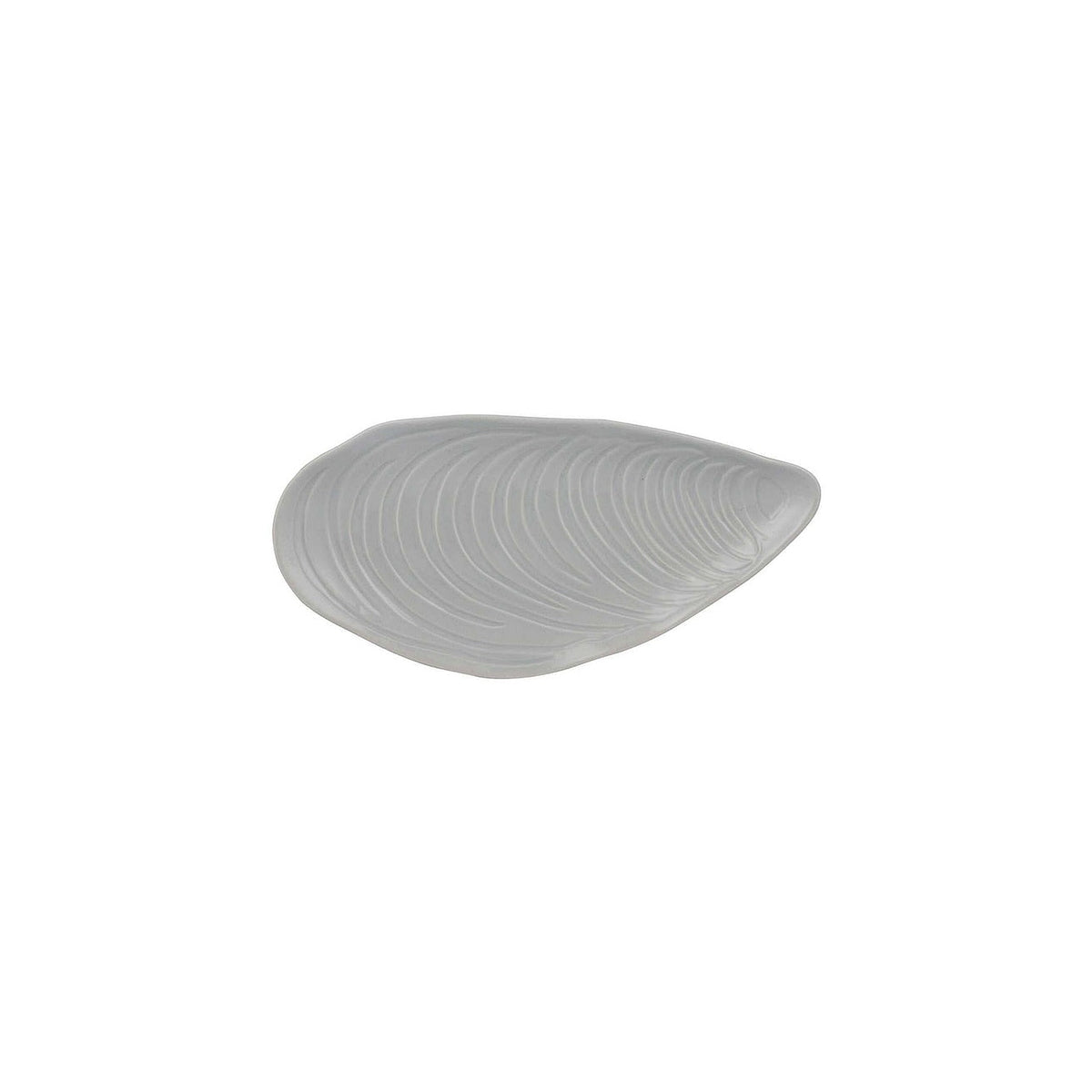 Mason Cash Nautical serving plate medium shell, grey, 2002.159