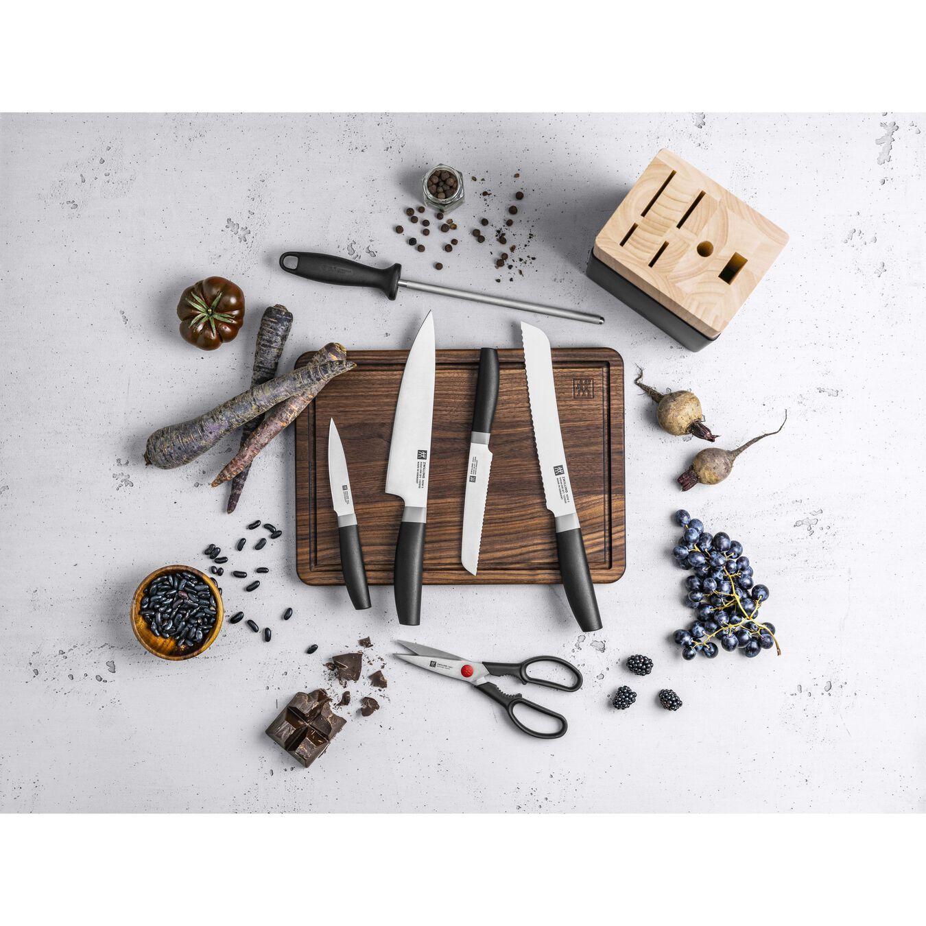Zwilling Now S knife block 7 pcs, black, 54532-007 