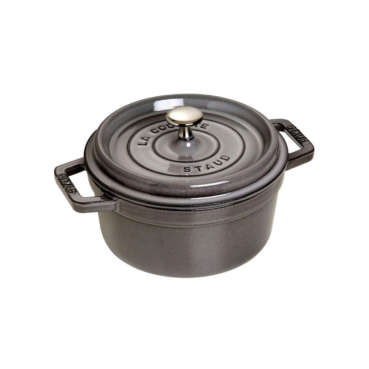 Staub Cocotte round pot 22 cm/2,6 l grey, 1102218