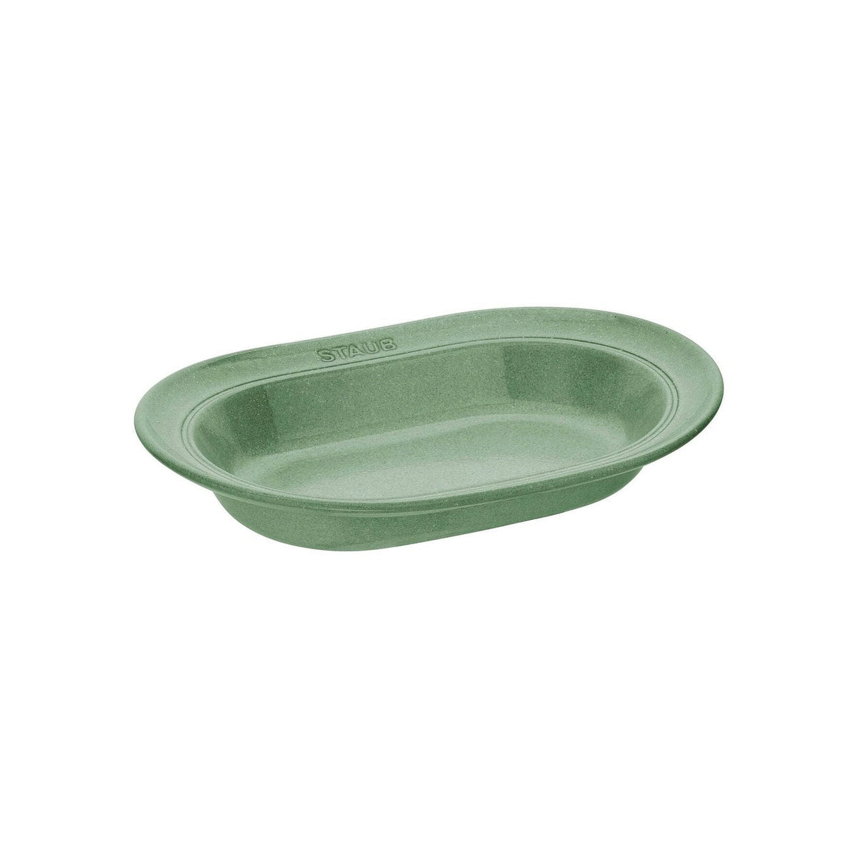Staub ceramic oval plate 25 cm, sage green, 40508-184