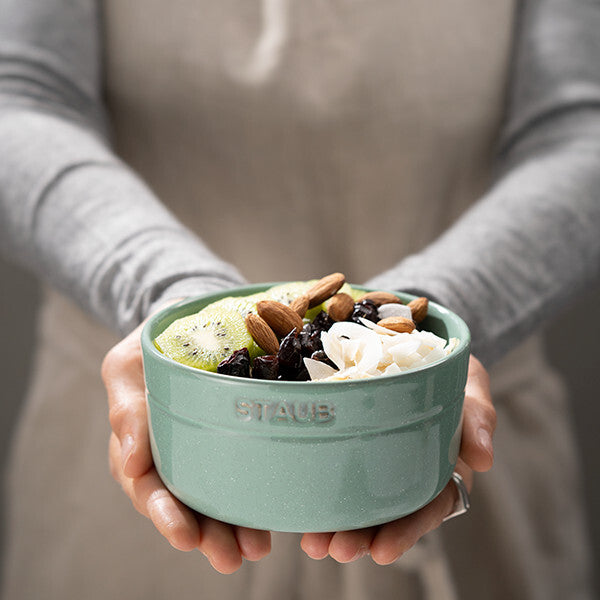 Staub ceramic round bowl 12 cm/0,5 l, sage green, 40508-185