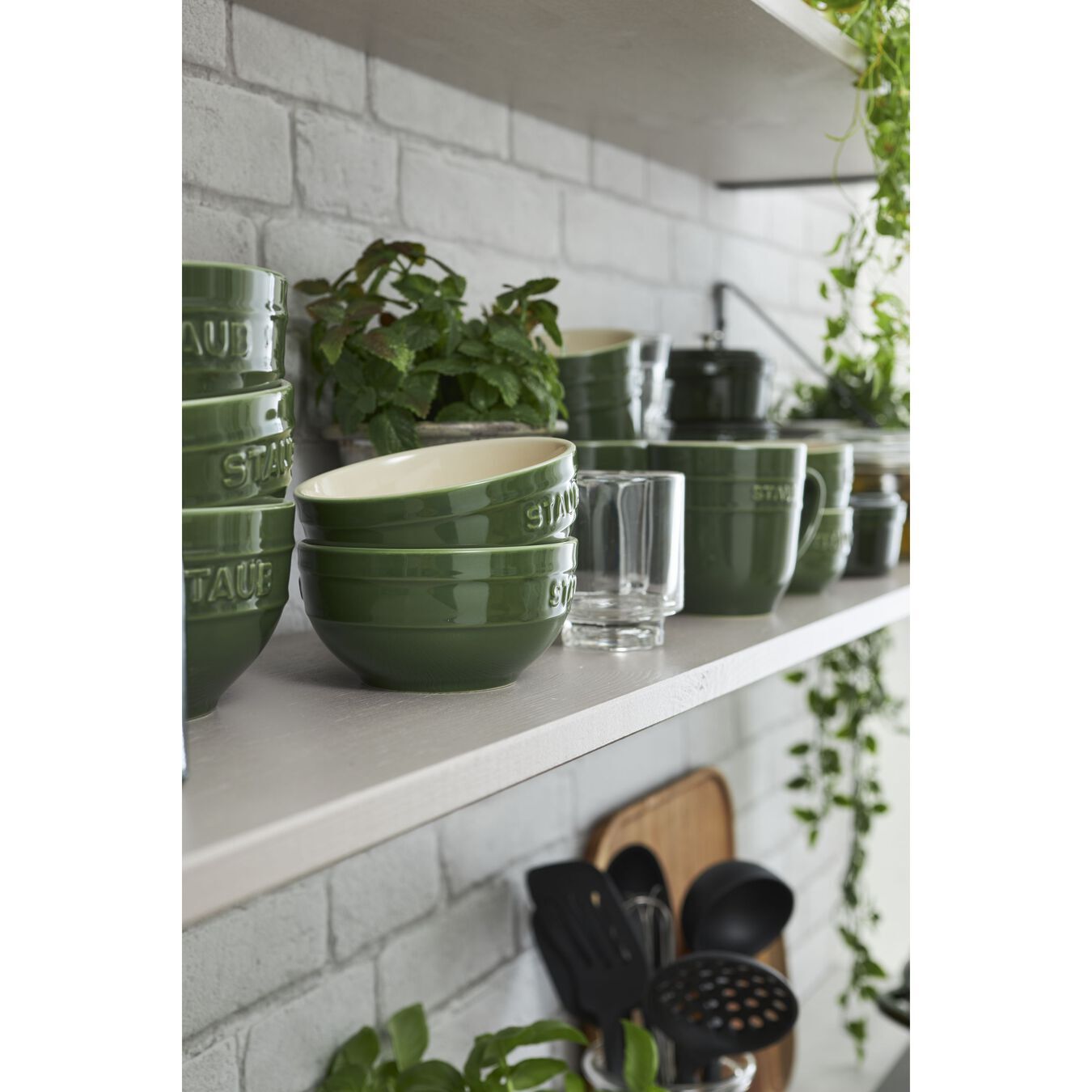 Staub ceramic round bowl 12 cm/0,4 l basil, 40510-796