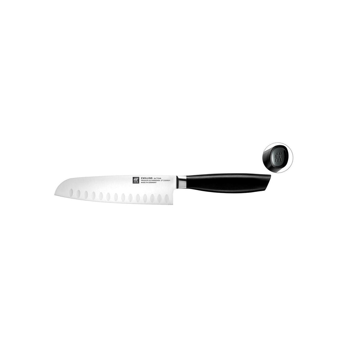 Zwilling All Star Santoku knife with cutter 18 cm, 33768-184