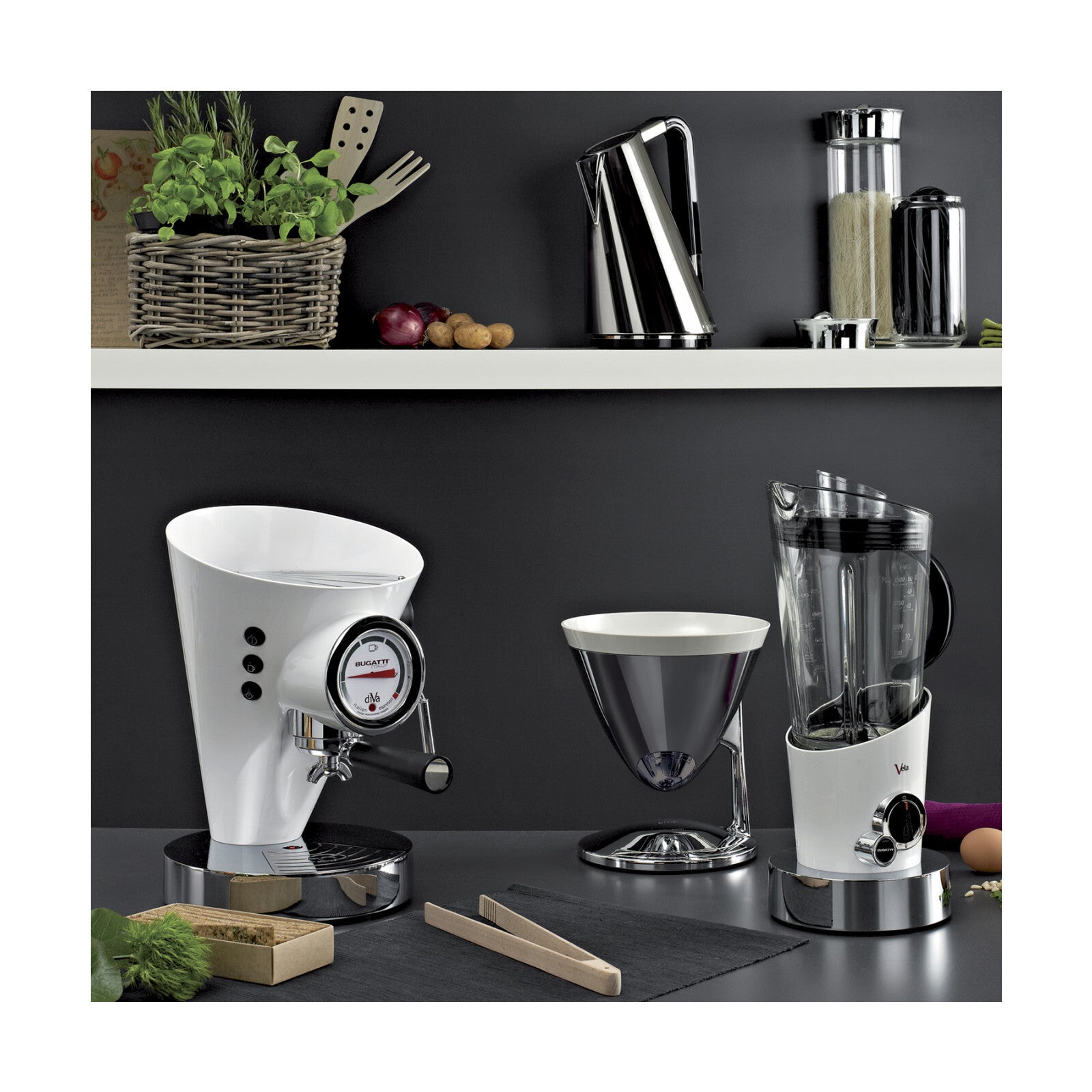 Bugatti Uma Chromed digitální kuchyňská váha, 56-UMACR