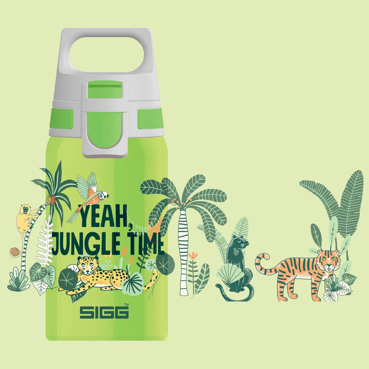 Sigg Shield One baby drinking bottle 500 ml, jungle, 9000.80