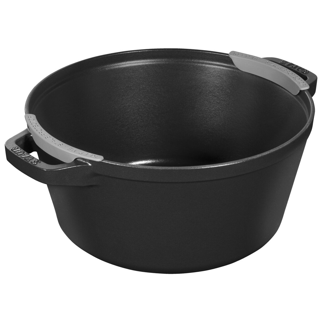 Staub Cocotte 2-piece cast iron pot and pan set 24 cm, black, 14562423
