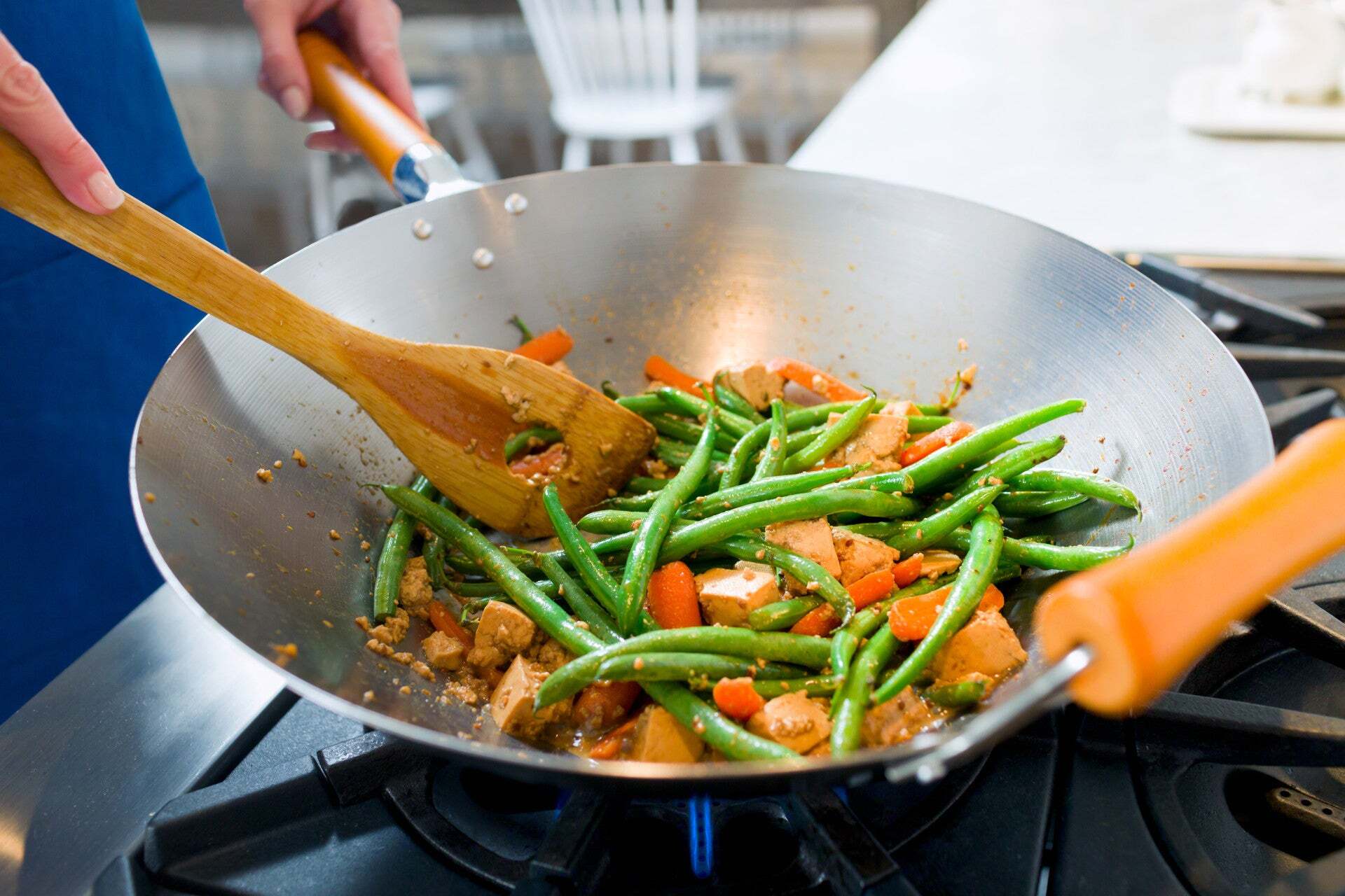 Ken Hom wok Excellence carbon steel frying pan, 32 cm, KH432003