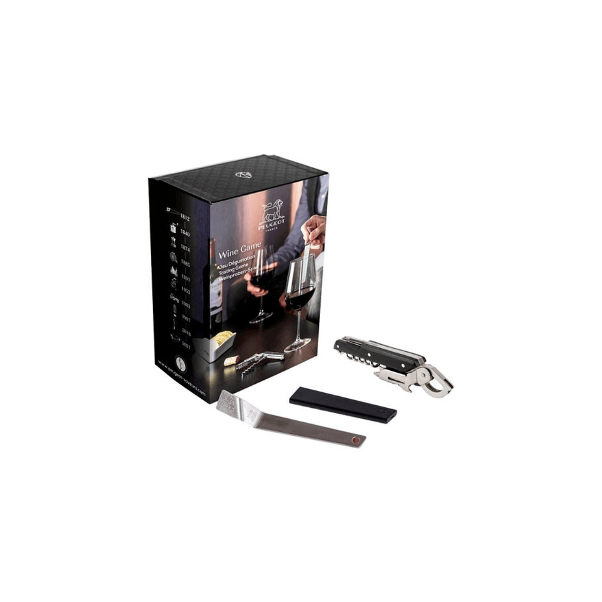 Peugeot gift set Clavelin corkscrew + key to determine the taste of wine Clef du Vin, 200978
