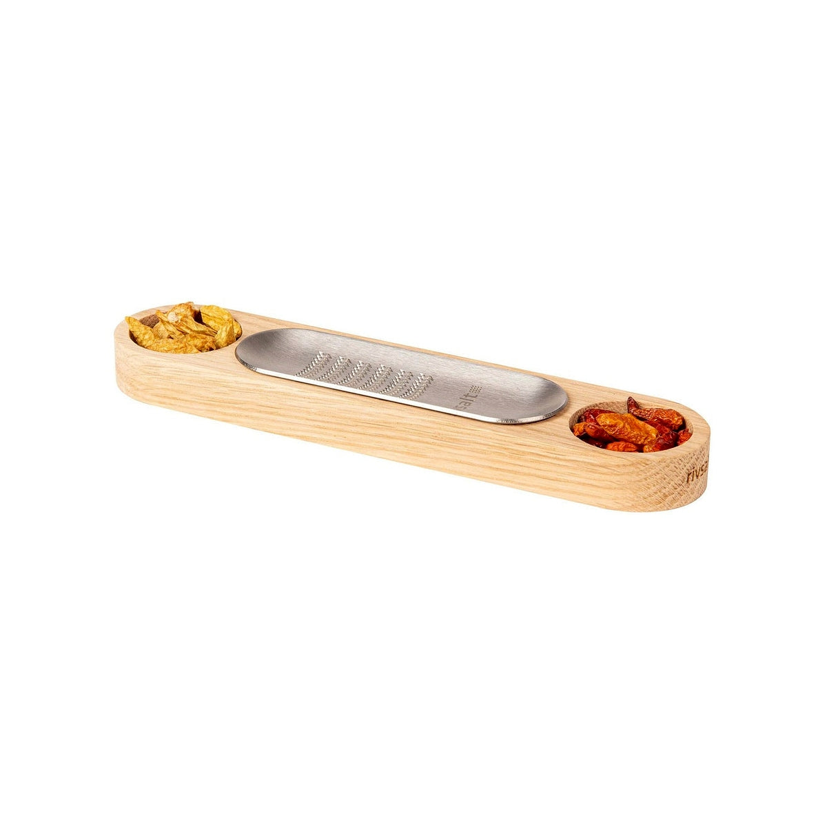 Rivsalt Chili gift set with grater, wooden stand and dried organic chilli peppers, RIV024