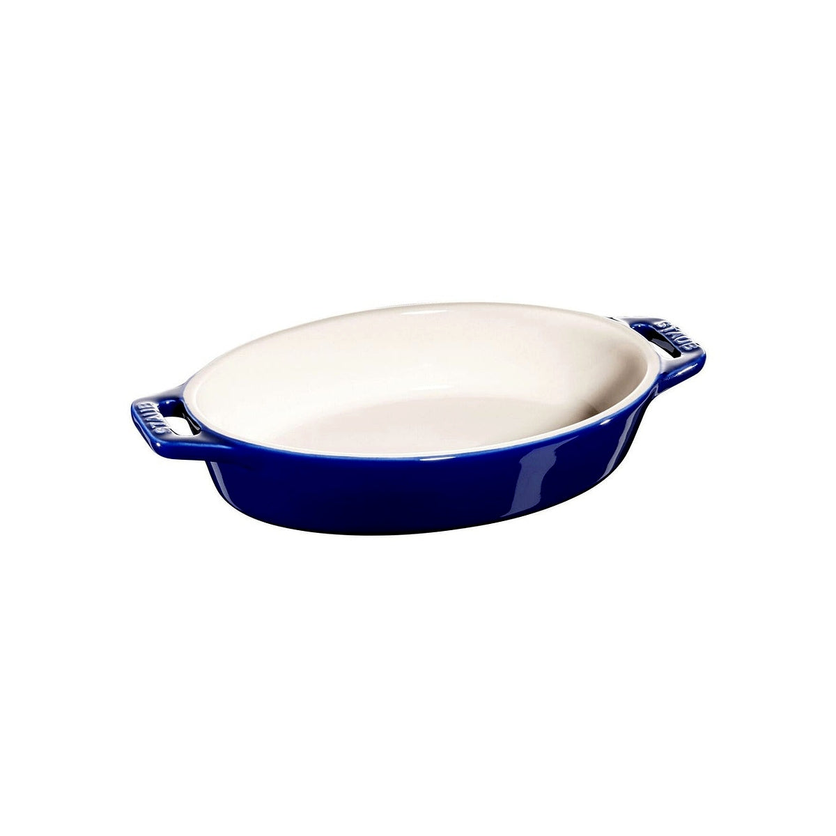 Keramická zapekacia miska Staub oválna 17 cm/0,4 l tmavomodrá, 40511-154