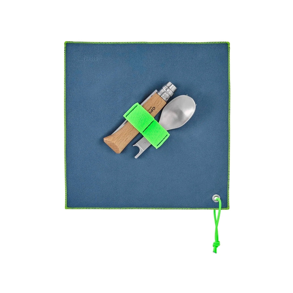 Opinel Picnic + knife set N°08, spoon, fork, napkin, 002500