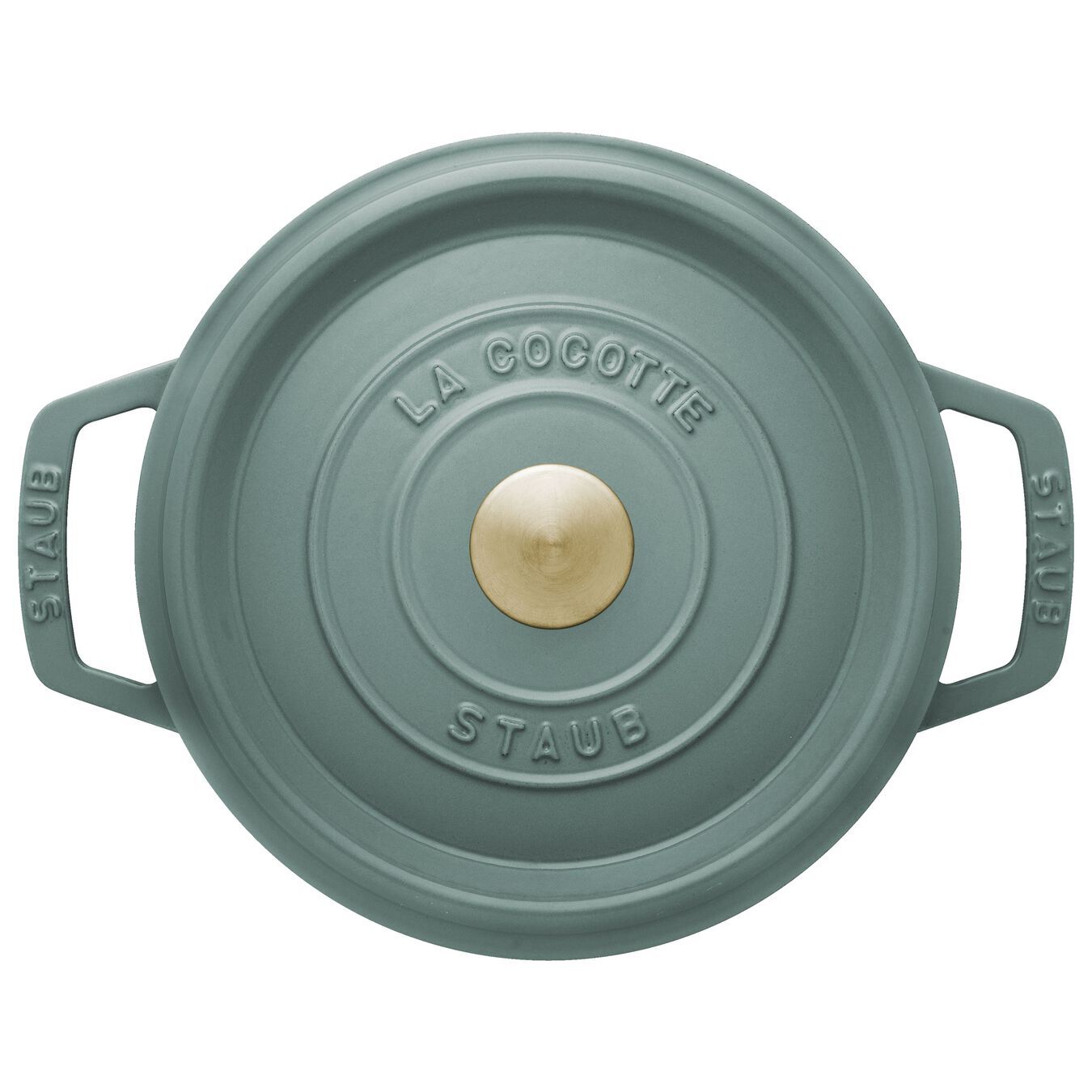 Staub Cocotte pot round 20 cm/2,2 l eucalyptus, 11020121