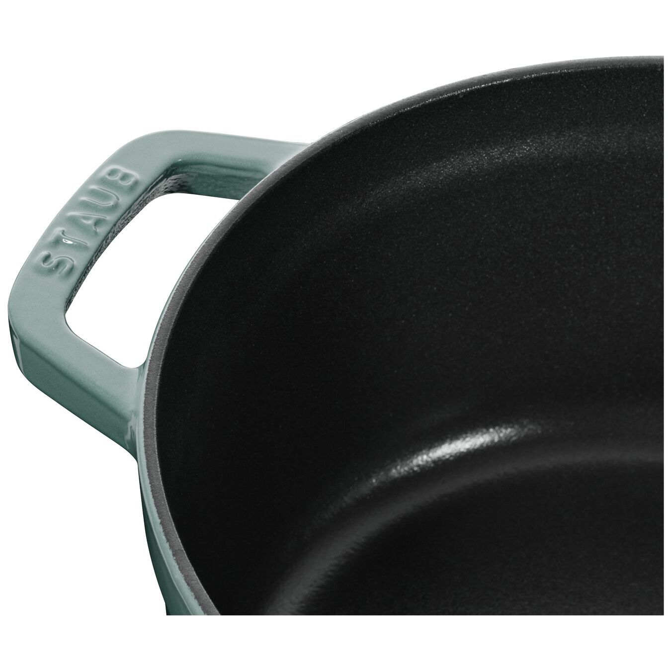 Staub Cocotte pot round 24 cm/3,8 l eucalyptus, 11024121