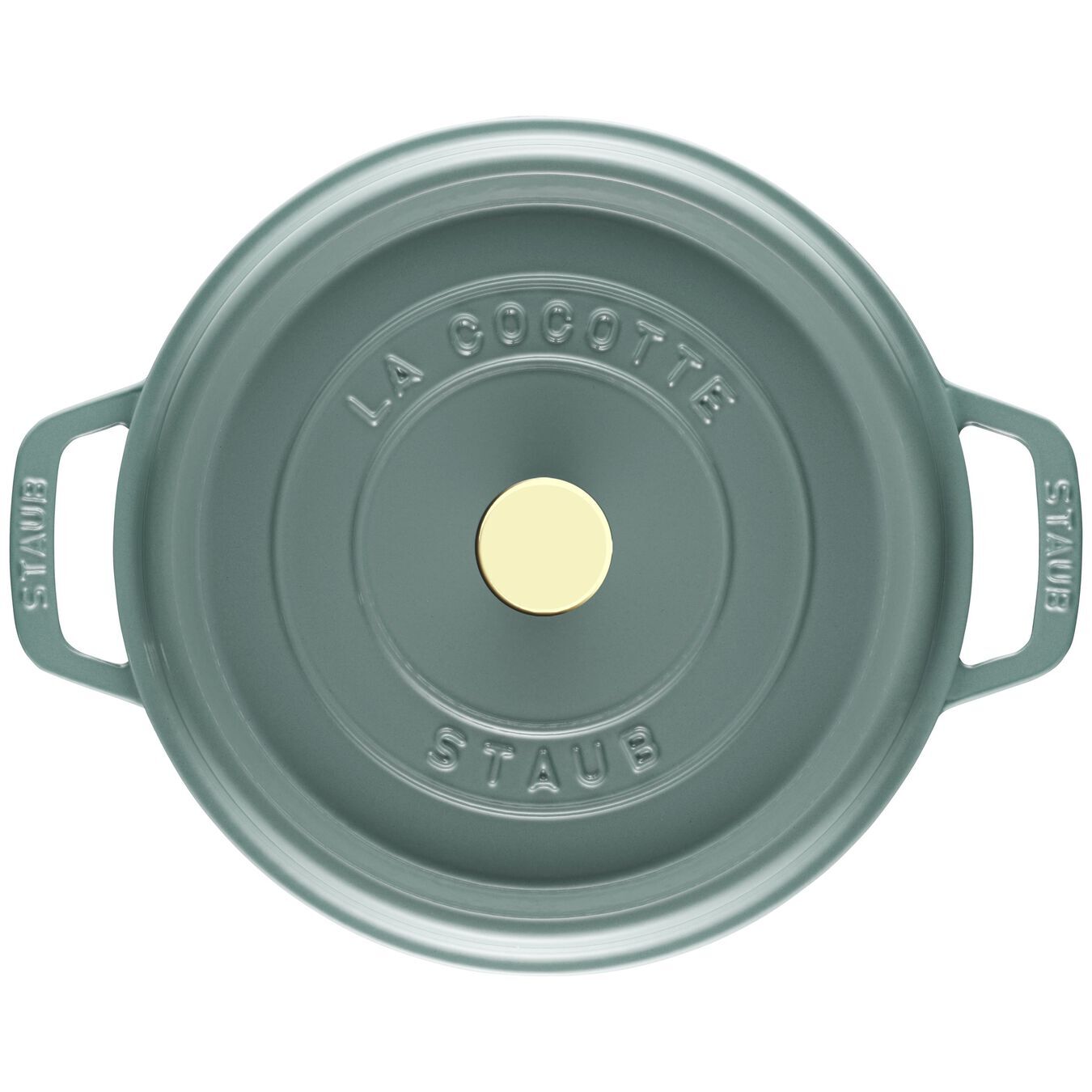Staub Cocotte pot round 24 cm/3,8 l eucalyptus, 11024121