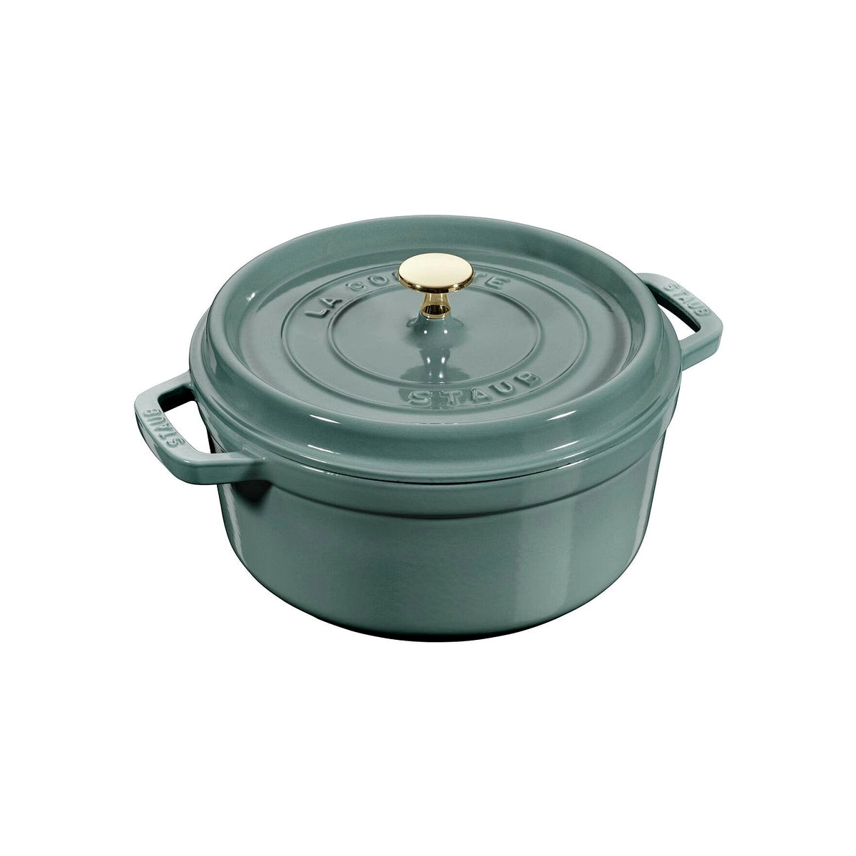 Staub Cocotte pot round 24 cm/3,8 l eucalyptus, 11024121