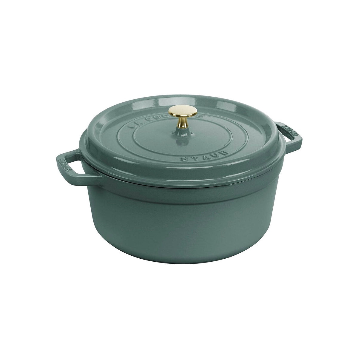 Staub Cocotte hrniec okrúhly 26 cm/5,2 l eukalyptus, 11026121