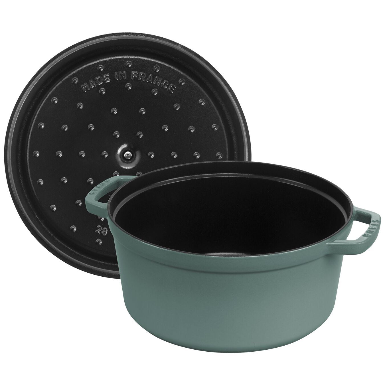 Staub Cocotte pot round 28 cm/6,7 l eucalyptus, 11028121