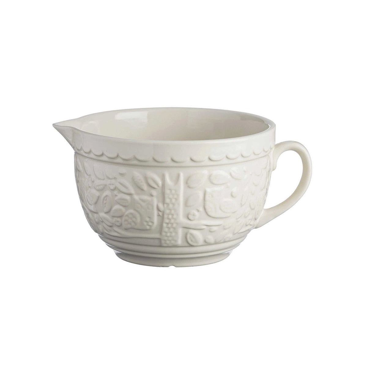 Mason Cash In The Forest stoneware bowl with funnel 1,9 l, white, 2001.787