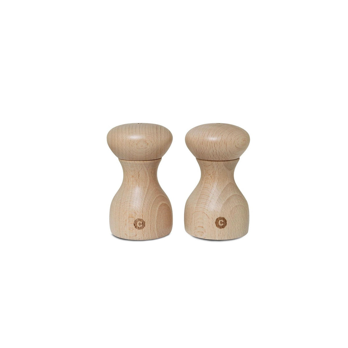 CrushGrind Lyon set of wooden pepper and salt grinders 10 cm, 070380-0009-2PC