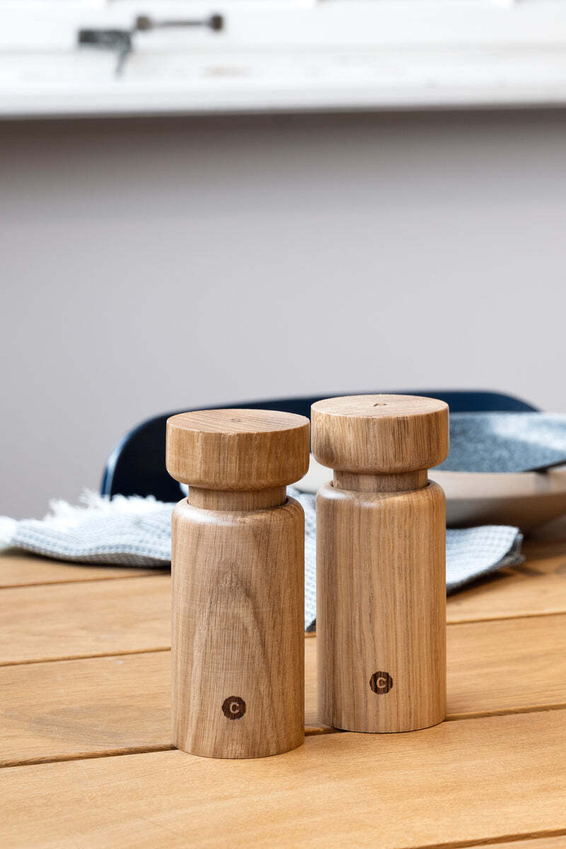 CrushGrind Helsinki set of wooden pepper and salt grinders 13 cm, 070370-2002-2PC