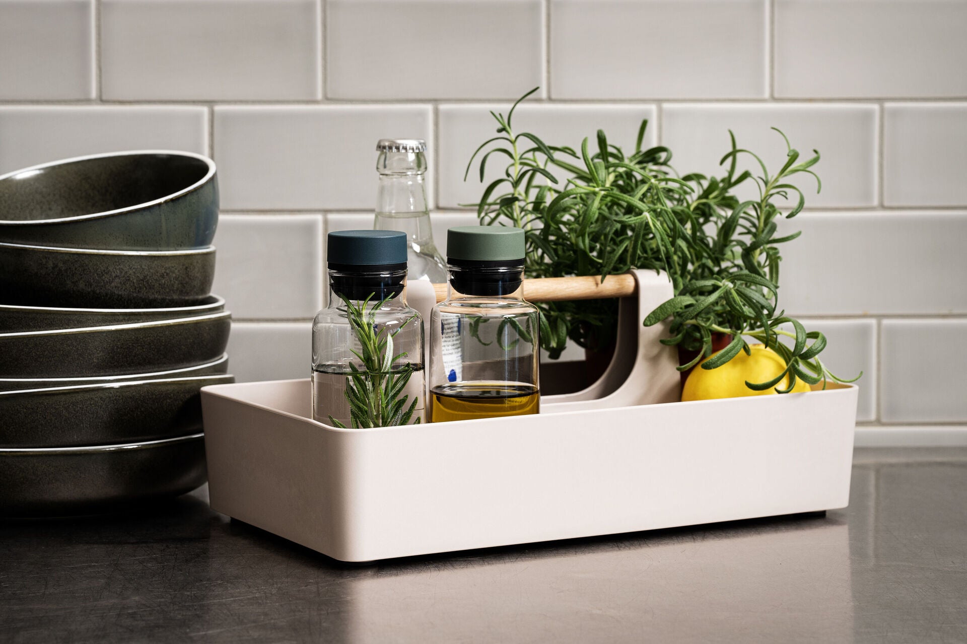 CrushGrind Basel kitchen storage box, off-white, 086010-0011