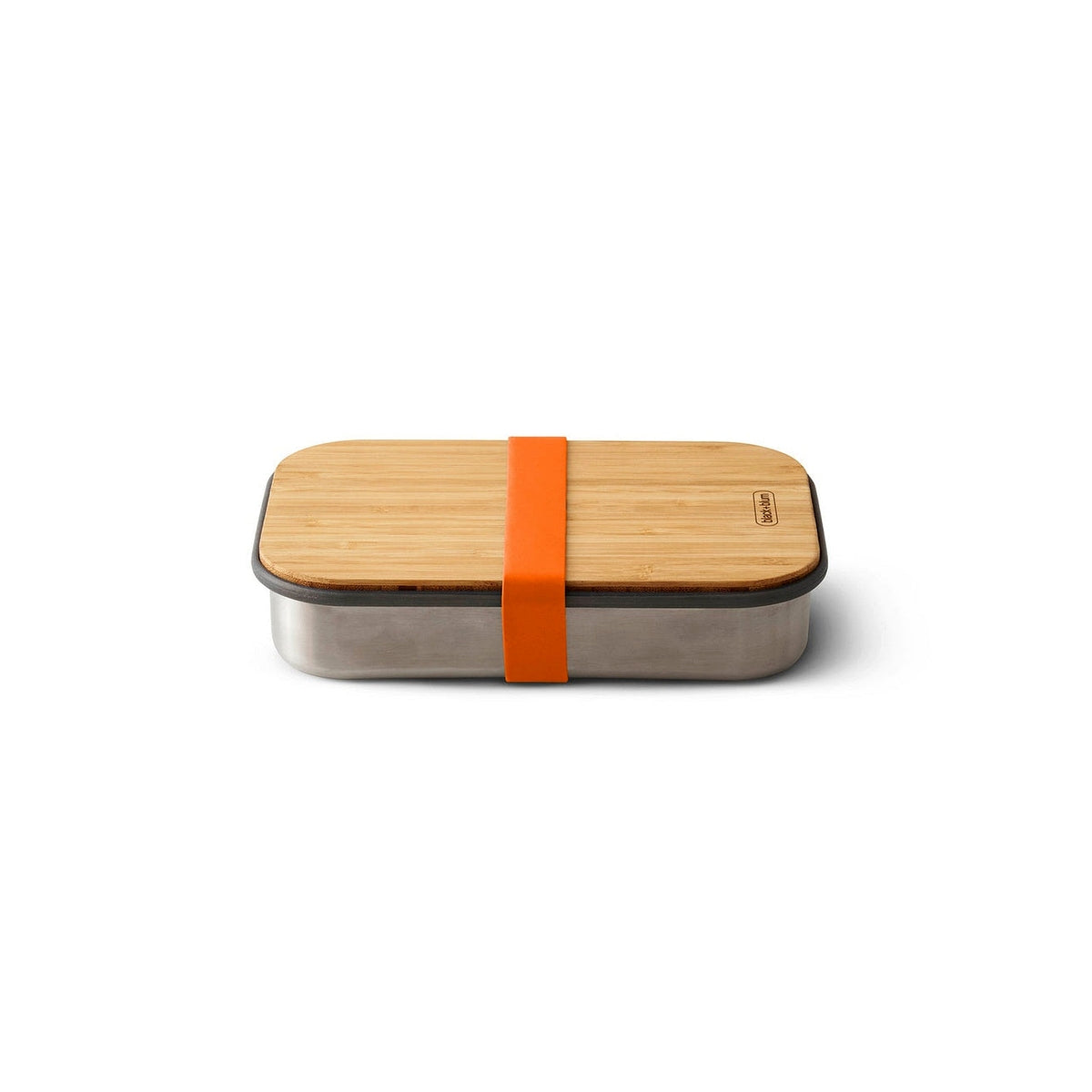 Black+Blum snack box with bamboo lid 0,9 l, orange, BAM-SB003