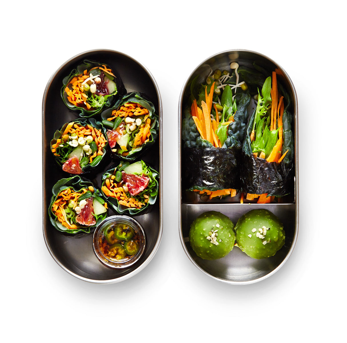 Black+Blum Bento snack box with bamboo lid and fork 1 l, grey, BAM-BT-L016