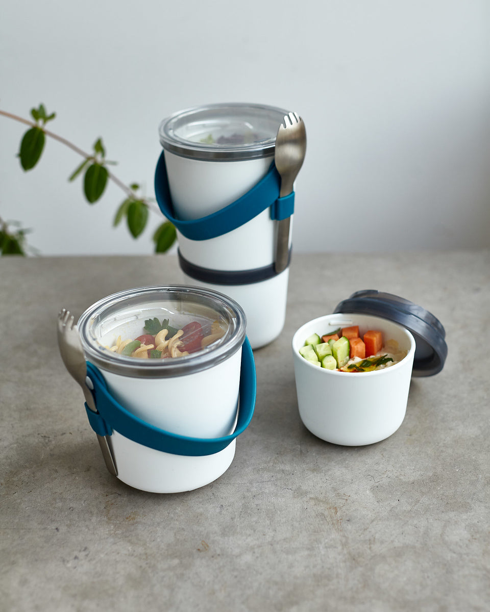 Black+Blum Original two-piece snack jar with spoon 0,9 l, ocean, BAO-BP005