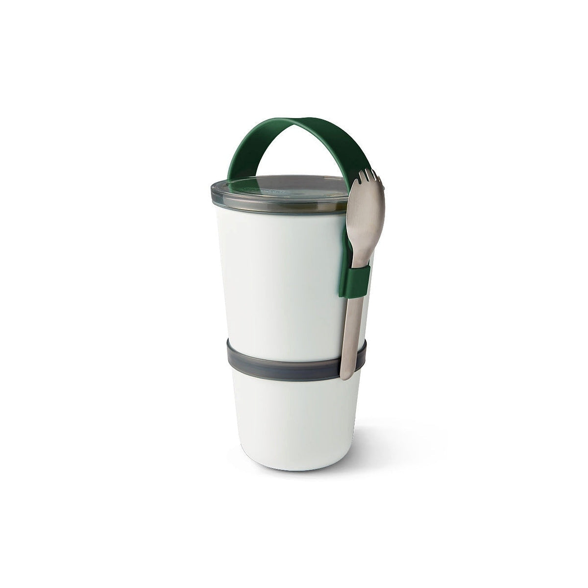 Black+Blum Original two-piece snack box with spoon 0,9 l, olive, BAO-BP010
