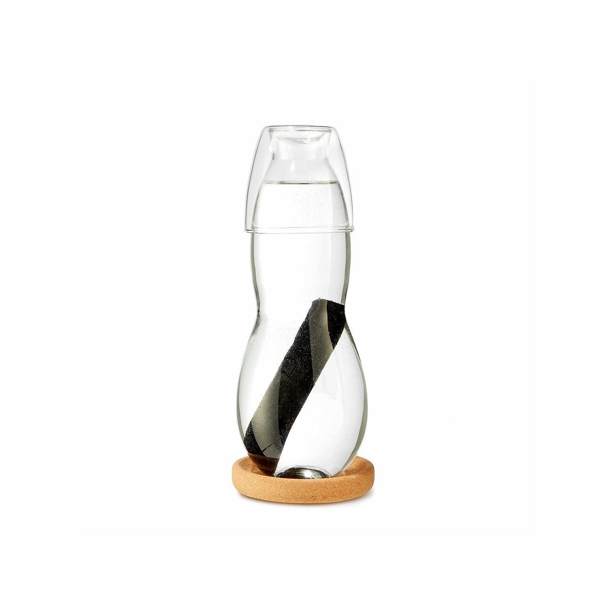 Black+Blum glass water carafe with glass, coaster and filter 0,8 l, EC003