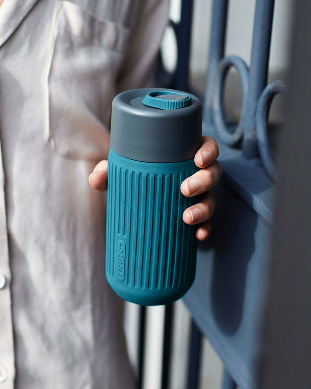 Black+Blum glass travel mug 340 ml, ocean, TC-GR005