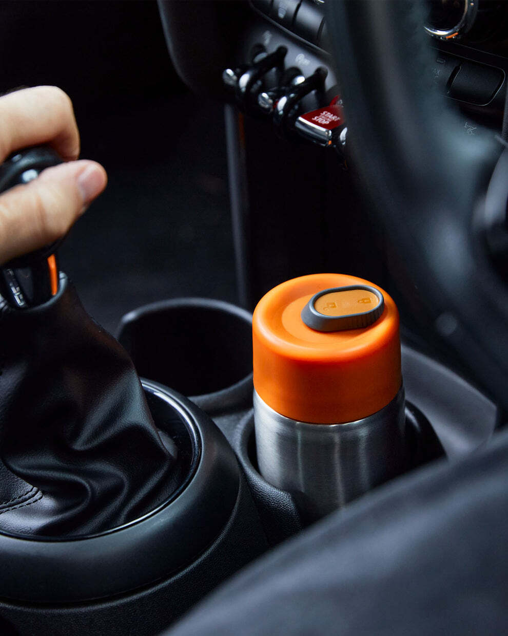 Black+Blum stainless steel travel thermo mug 340 ml, orange, TC-SS003