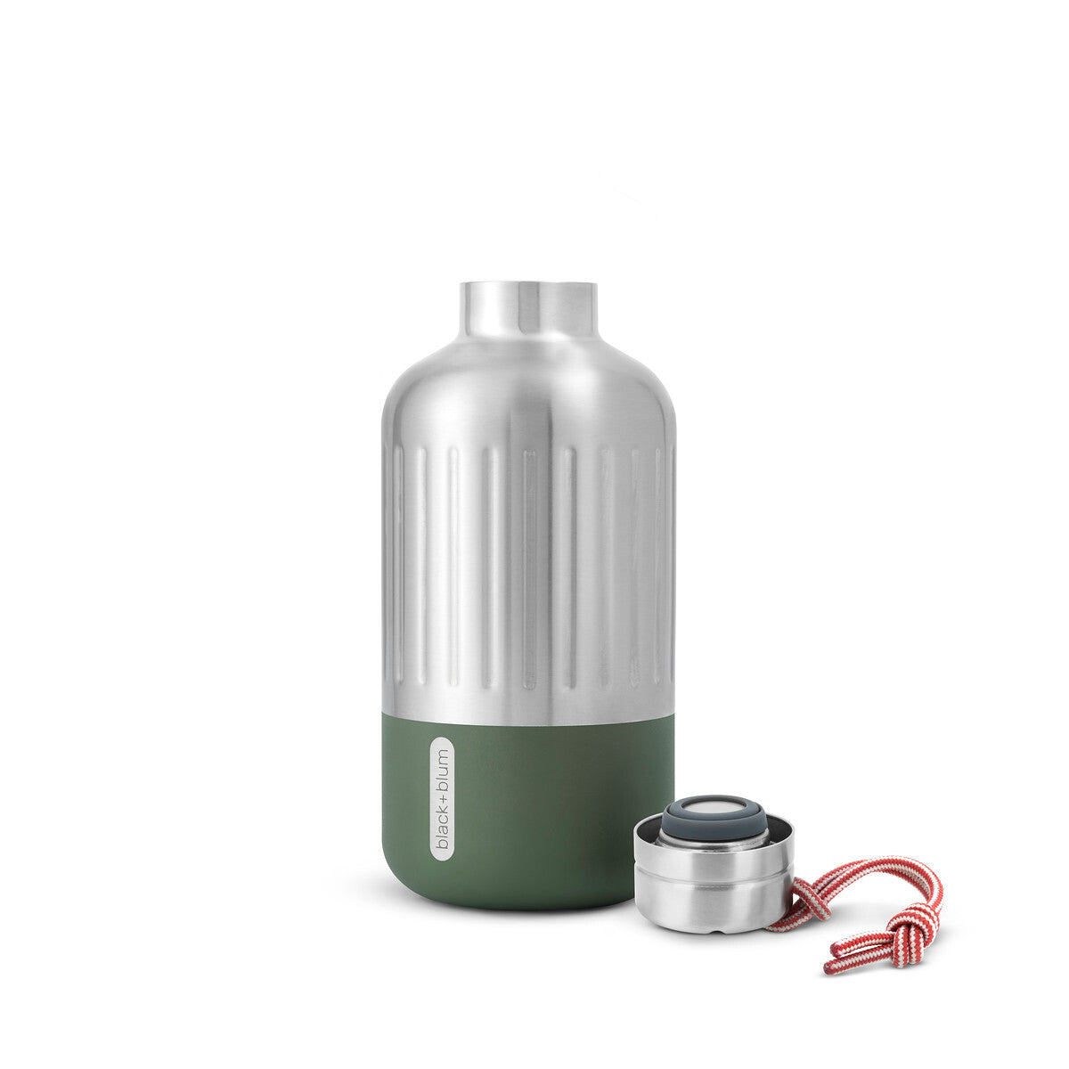 Black+Blum Explorer stainless steel thermo bottle 650 ml, olive, BAM-EIWB-S010