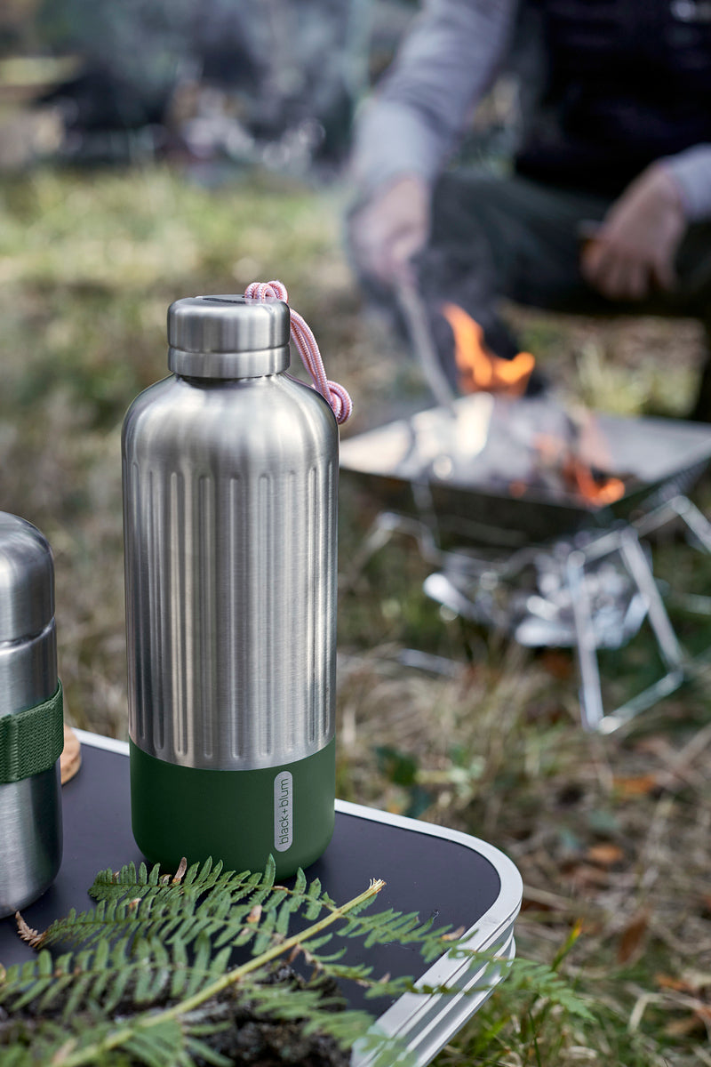 Black+Blum Explorer stainless steel thermo bottle 850 ml, olive, BAM-EIWB-L010