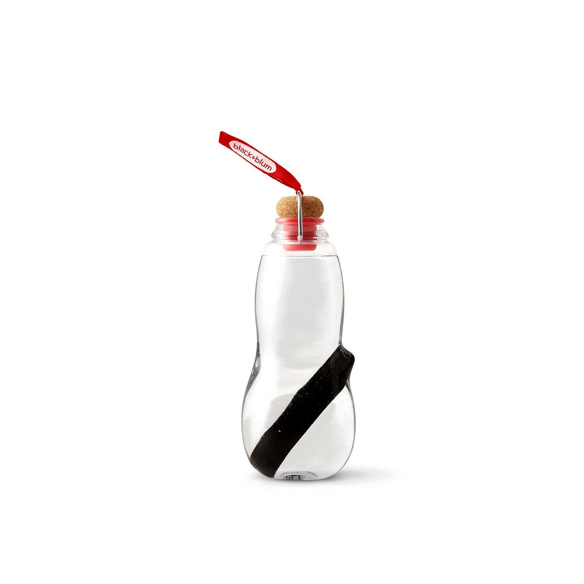 Black+Blum water bottle with natural filter 800 ml, red, EG004