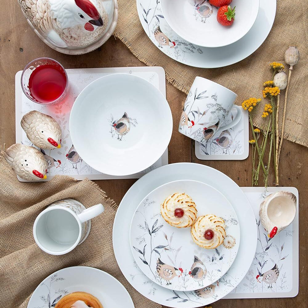 Price & Kensington Country Hens set of cork coasters, 4 pcs, 0059.626