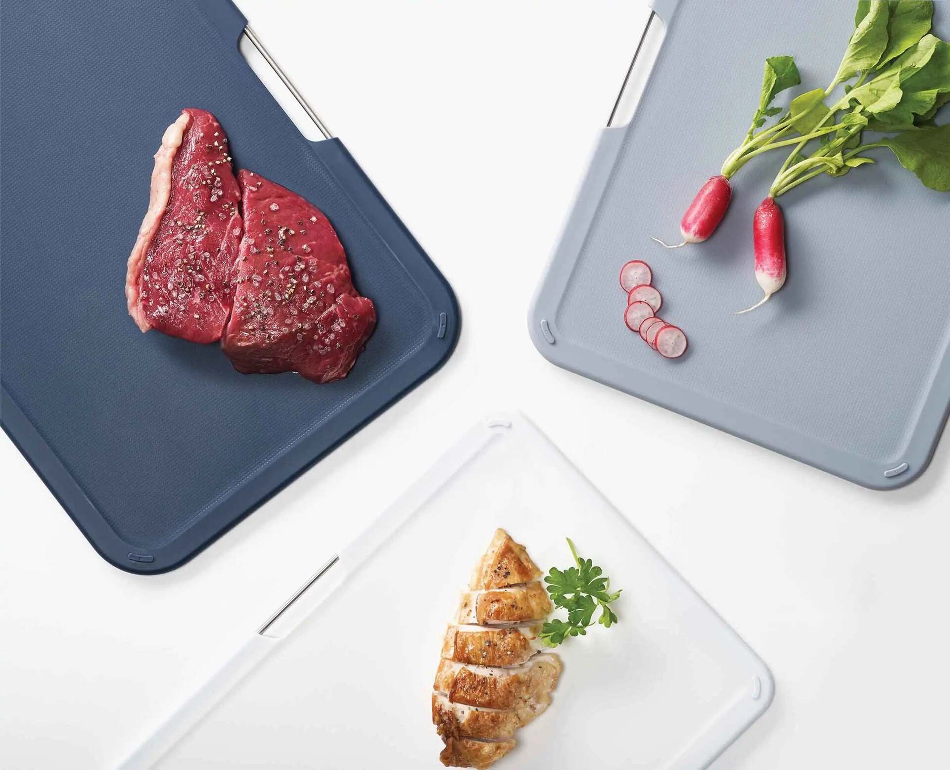 Joseph Joseph Hniezdo sada stojanov s doskami na krájanie 22 x 32 cm, sivá, 60146