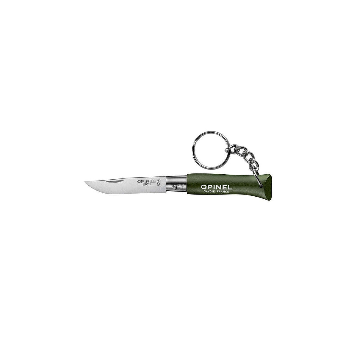 Opinel Colorama keychain N°04 folding knife 5 cm, green, 002054