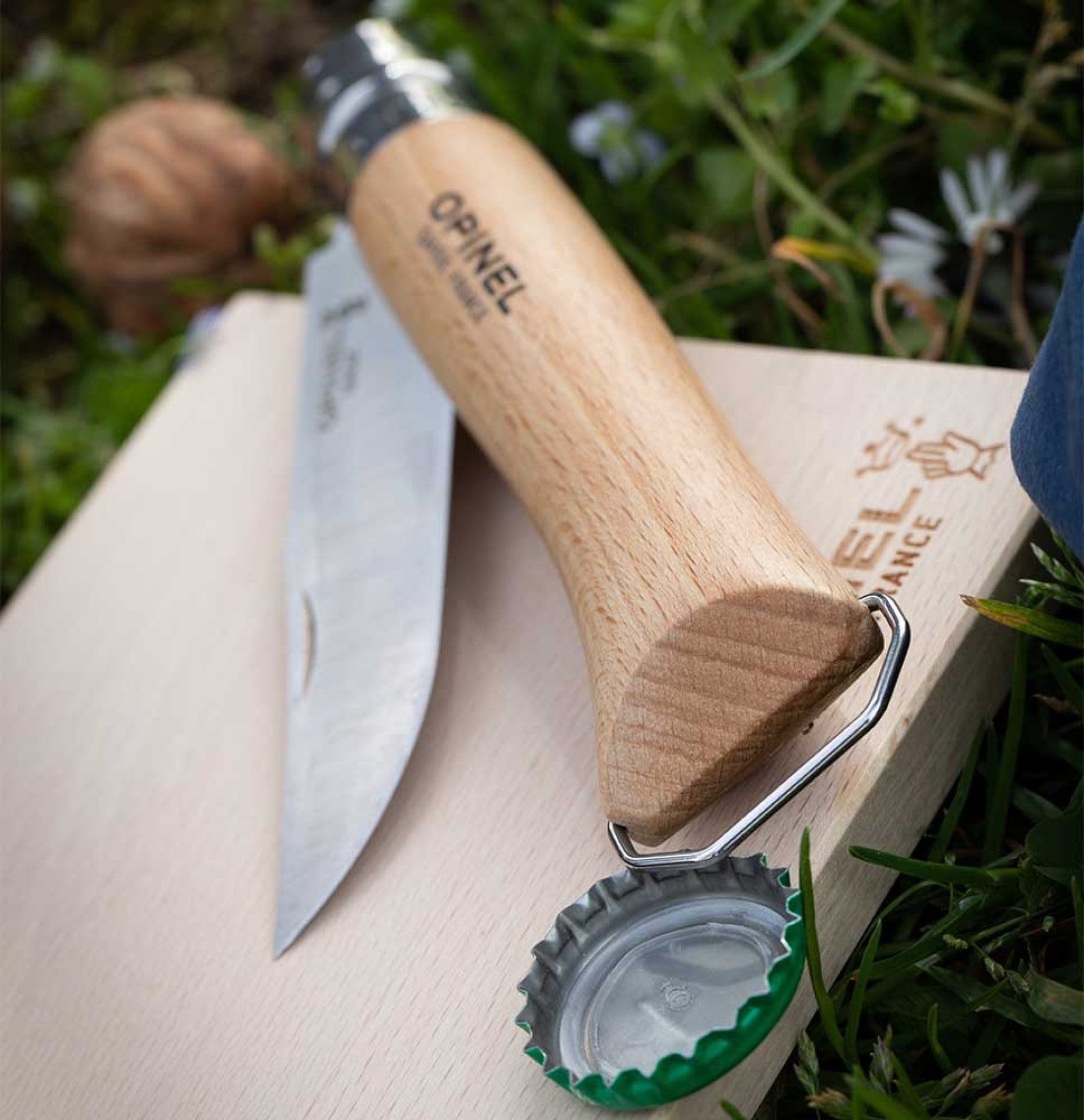 Opinel Nomad N°10 knife with corkscrew and bottle opener 10 cm, 002578