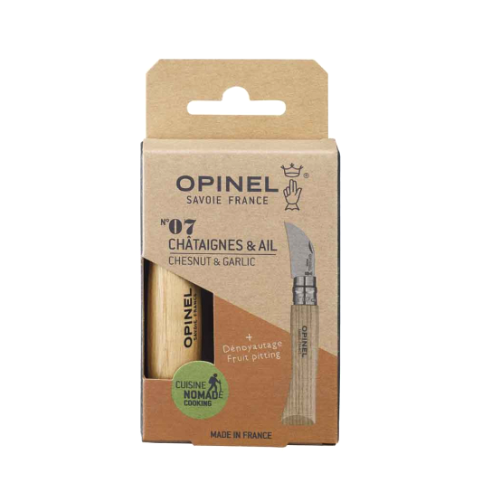 Opinel Nomad N°07 Chestnut and garlic knife 4 cm, 002360