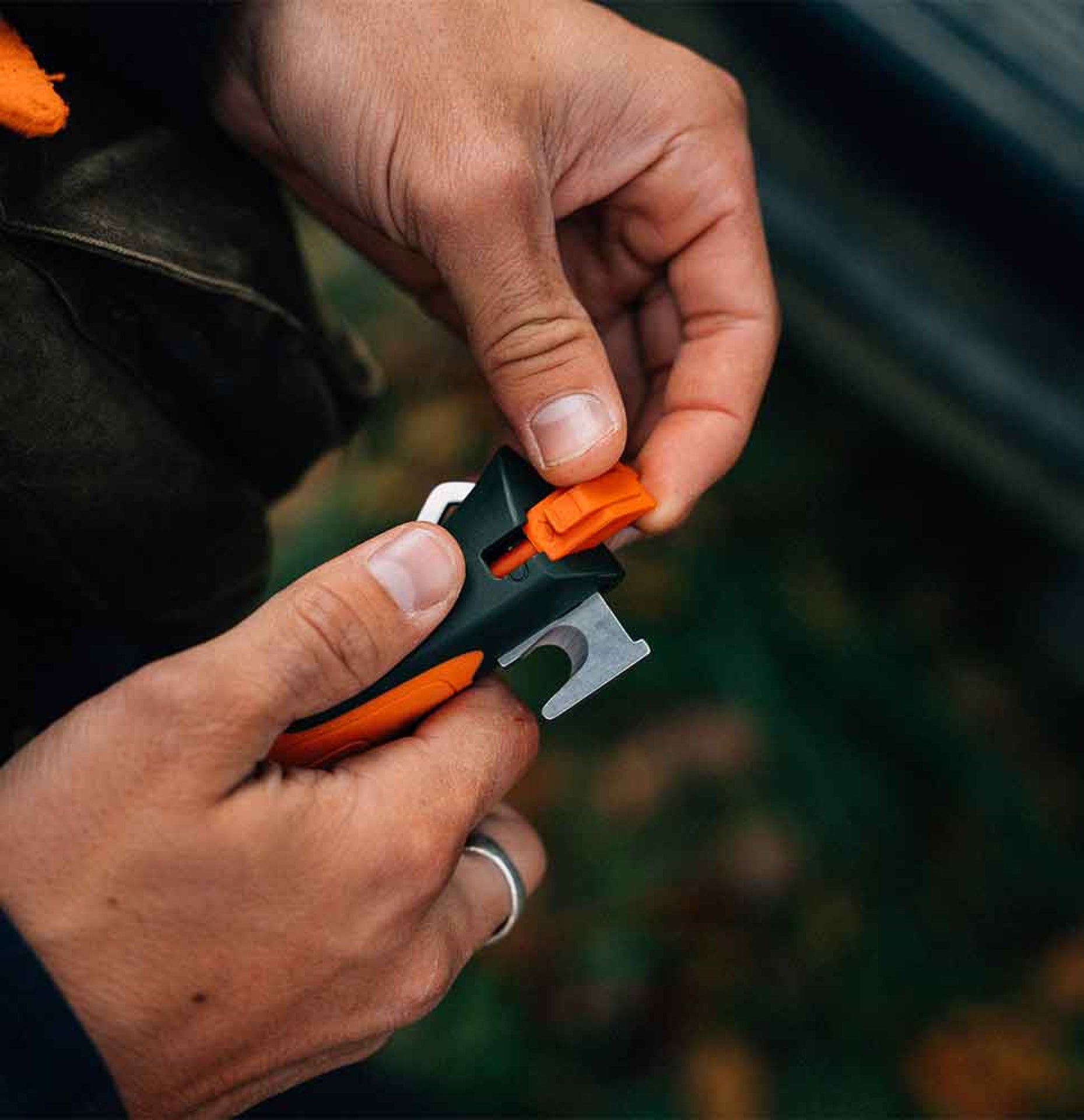 Opinel Explore N°12 multifunctional knife with tick remover 10 cm, orange, 002454