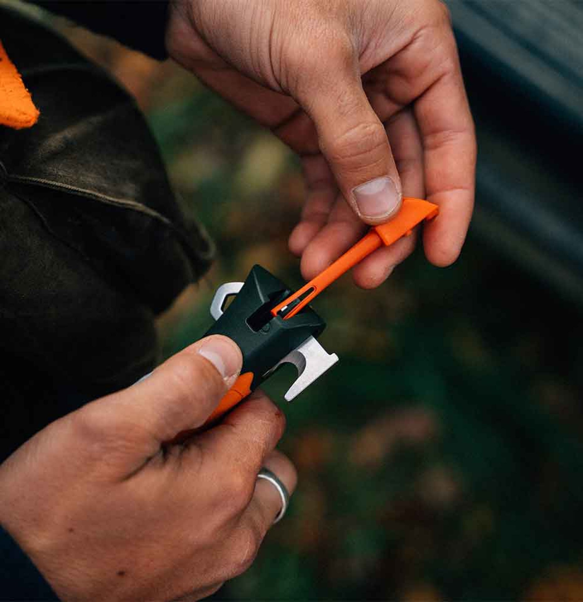 Opinel Explore N°12 multifunctional knife with tick remover 10 cm, orange, 002454