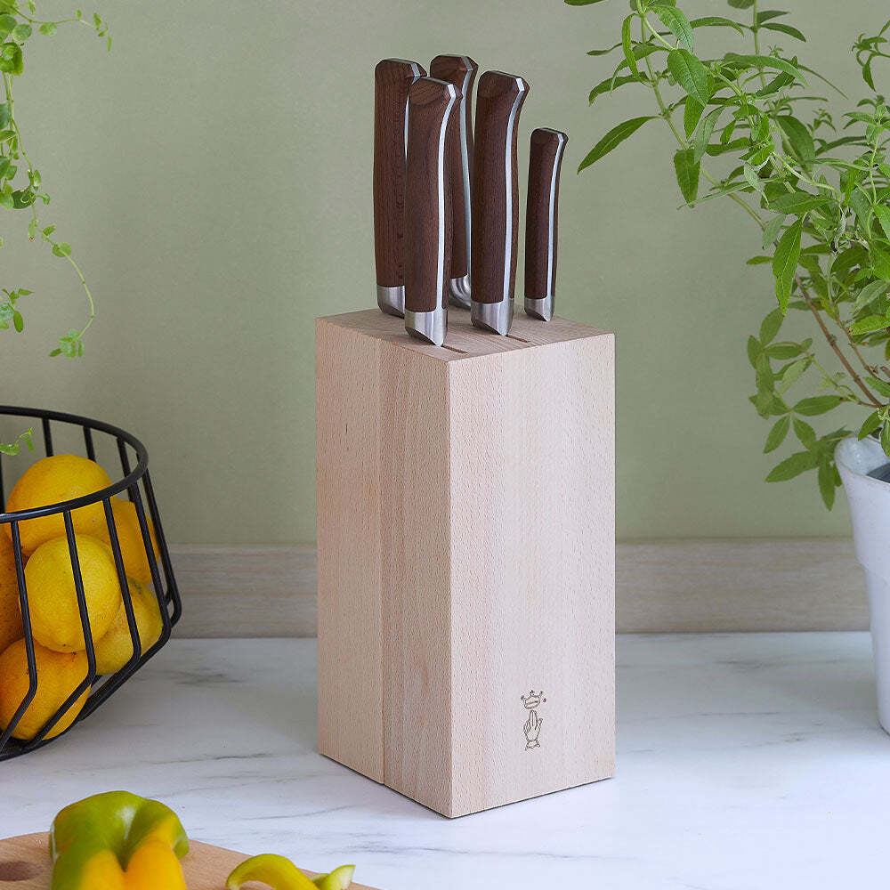 Opinel wooden block for storing 5 knives, 002324