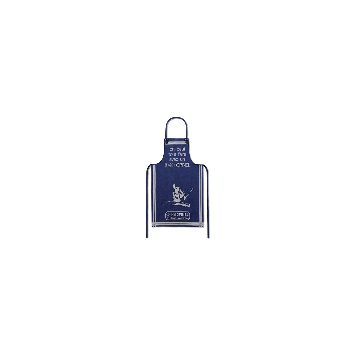 Opinel kitchen apron, blue, 001865
